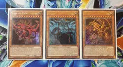 Yu-Gi-Oh! Gotterkarten Obelisk Slifer Ra LDK2 ULTRA RARE! TOP Zustand! Deutsch! - Image 1
