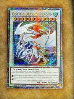 Yugioh Cosmic Blazar Dragon MP24-EN029 Quarter Century Secret 1st Ed NM - Image 1