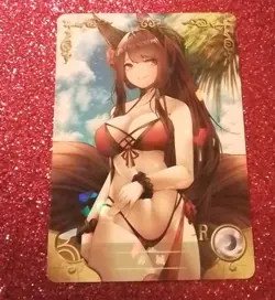 Goddess Story Waifu Anime Card - Azur Lane - Akagi - NS-08R-17 - Image 1