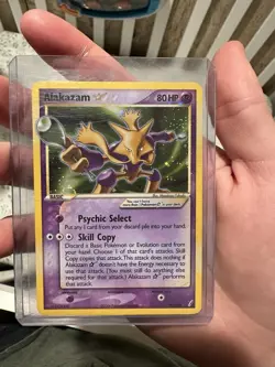 Alakazam Gold Star Holo Rare Pokemon Card 99/100 Crystal Guardians Series - Image 1