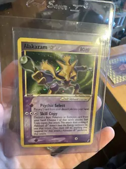 Alakazam Gold Star Holo Rare Pokemon Card 99/100 Crystal Guardians Series - Image 3