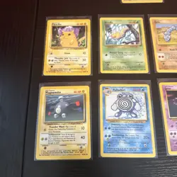 Pokemon TCG Base Unlimited Non-Holo Card Lot Of 9 LP-MP - Image 2