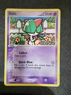 RALTS - 81/113 - EX DELTA SPECIES - COMMON - POKEMON CARD - STAMPED - Image 1
