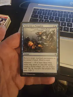 Turn into a Pumpkin (Uncommon) Throne of Eldraine Magic Card - Image 1