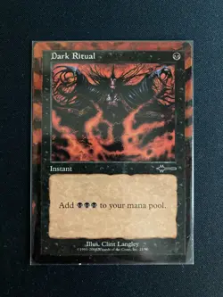 Dark Ritual (MTG) ALTERED floating border style. - Image 1