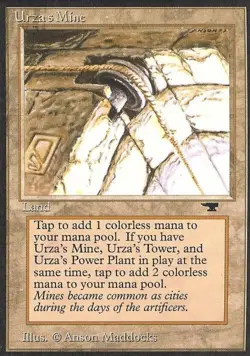 MTG English Urza's Mine (Pulley) Light Play Normal Antiquities - Image 1