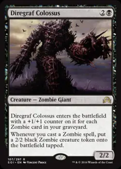 MTG English Diregraf Colossus NM Normal Shadows Over Innistrad - Image 1