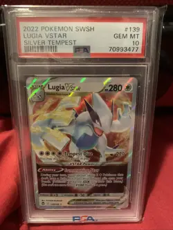 Pokemon Lugia VSTAR Silver Tempest 139/195 Full Art PSA 10 GEM MINT - Image 1