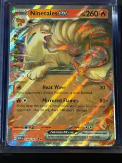 Ninetales ex MEW 38 Pokemon RR H NM - Image 1