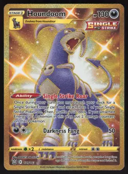 Houndoom 179/163 Secret Rare Battle Styles Pokemon Near Mint - Image 1