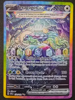 Pokemon TCG Terapagos EX 170/142 Stellar Crown Holo Special Illustration Rare LP - Image 1