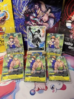 Lot Reserve One Piece 3 Zoro 2 Luffy Scelle FR Et 1 Leader Luffy Egg Head - Image 1