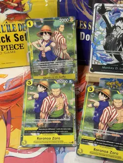 Lot Reserve One Piece 3 Zoro 2 Luffy Scelle FR Et 1 Leader Luffy Egg Head - Image 4