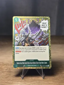 Demon Aura Nine Sword Style Asura Blades Drawn Dead Man's Game OP12-037 R - Image 1