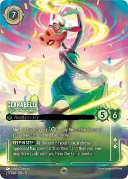 Disney Lorcana | Clarabelle - Light on Her Hooves (Enchanted) | 211/204 | Shi... - Image 1