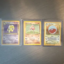 Pokemon TCG Lot of (3) Holo Pokemon Cards Hypno Hitmonchan and Electrode - Image 1