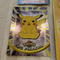 Pokemon Pikachu Lot Jumbo Promo 58/102 + Topps Series 1 & 2 Foil Cards - Image 2
