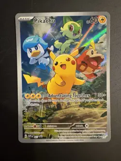 Pokemon TCG Pikachu Promo 027 Scarlet And Violet Promo Card - Image 1