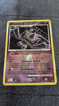 Pokemon TCG Banette LV.48 Rare Reverse Holo Platinum Card 19/12 LP - Image 3