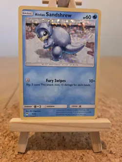 Pokemon Card Alolan Sandshrew 4/12 McDonalds Promo Holo Rare - HP - Image 1