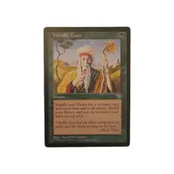 Wizards of the Coast Worldly Tutor Mirage Regular Green EN 1996 Rare - Image 1