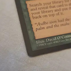 Wizards of the Coast Worldly Tutor Mirage Regular Green EN 1996 Rare - Image 4