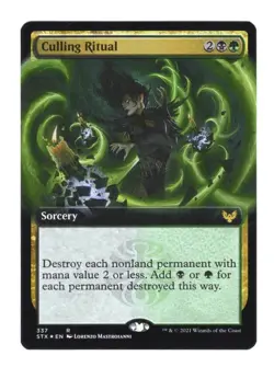 Culling Ritual (Extended Art) Foil Magic: Strixhaven: School of Mages STX #337 - Image 1