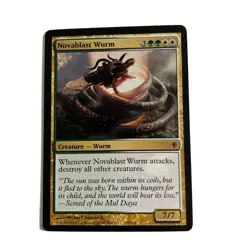 Magic The Gathering Novablast Wurm - Image 1