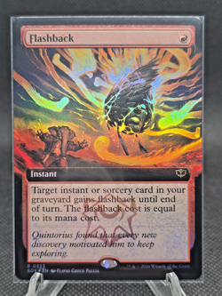 Flashback (Extended Art) Foil 333 Secrets of Strixhaven Magic the Gathering - Image 1