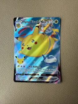 Pokemon Flying Pikachu VMAX Ultra Rare Full Art Holo 007/025 Celebrations 310 HP - Image 1