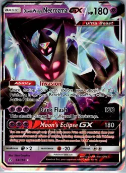 Dawn Wings Necrozma GX 63/156 SM - Ultra Prism - Pokemon Card - NM - Image 1