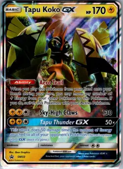Tapu Koko GX SM33 SM Promos - Pokemon Card - NM - Image 1