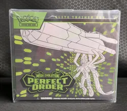 Pokemon Perfect Order ETB Elite Trainer Box Sealed (Small Tear) w/ Protector - Image 1
