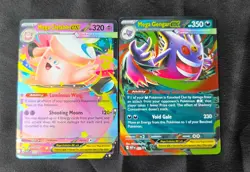 Pokemon Moonlit Tin Mega Gengar & Clefable EX 072 073 Black Star Promo Set of 2 - Image 1
