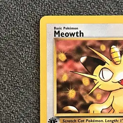 1st Edition Meowth 62/82 LP/NM - Team Rocket Common - Vintage WOTC Pokemon TCG - Image 3