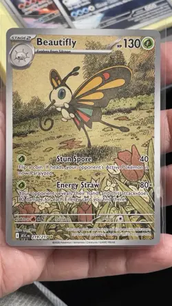 Beautifly Illustration Rare Pokemon Card Ascended Heroes 219/217 NM - Image 1