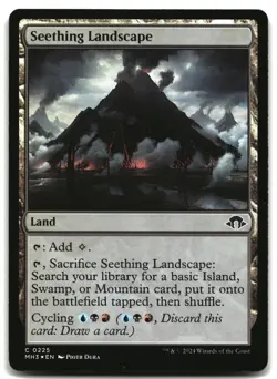 MTG Seething Landscape Foil C Modern Horizons 3 225 LP - Image 1