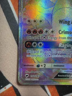 2017 Pokemon SM Burning Shadows Charizard GX #150/147 - Image 5