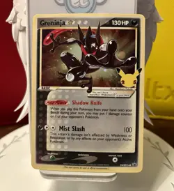 Greninja Gold Star SWSH144 Pokemon Celebrations Elite Trainer Box Promo LP - Image 1