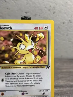 Meowth 62/82 Team Rocket Regular Common-Pokemon TCG-Fast Shipping-WOTC-LP! - Image 3