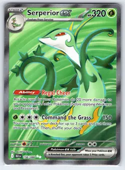 Serperior ex 156/086 Holo Ultra Rare Black Bolt Pokemon Holo Near Mint - Image 1