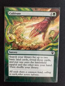 Cultivate (Commander Legends MTG) ALTERED Extended art. - Image 1