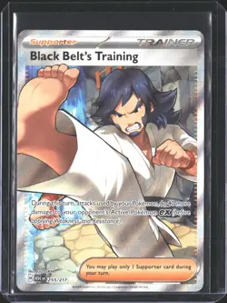 Black Belt's Training 255/217 Ultra Rare Ascended Heroes Pokemon NM/M - Image 1