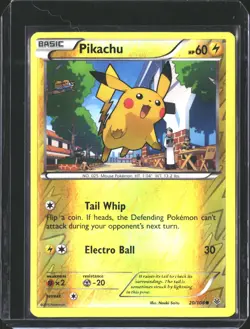 Pikachu 20/108 Common Roaring Skies Pokemon NM/M - Image 1