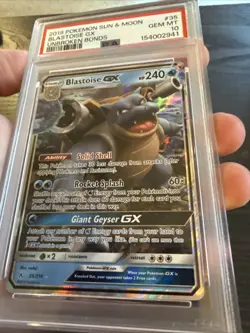 Blastoise GX 35/214 FA Ultra Rare 2019 Pokemon Unbroken Bonds PSA 10 Gem Mint - Image 4