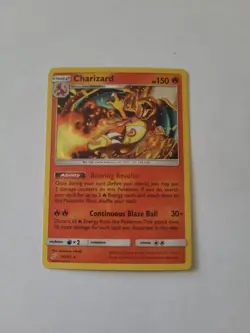 Pokemon TCG Charizard Foil 14/181 Sun Moon Team 2019 Never Played - Image 1
