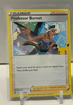 Pokemon-Sword & Shield Celebrations (25th) - Professor Burnet SWSH167 NM/M - Image 1