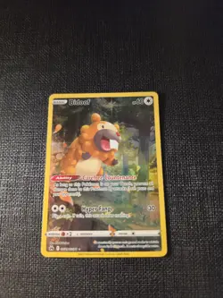 Pokemon TCG Bidoof GG29/GG70 Crown Zenith Galarian Gallery Full Art Holo EN - Image 1