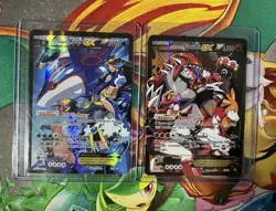 Pokemon TCG Double Crisis Team Aqua Kyogre EX 6/34 & Groudon EX 15/34 (LP) - Image 1
