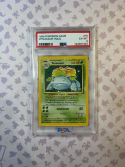 PSA 6 Venusaur Holo Base Set 015/102 English 1999 - Image 2
